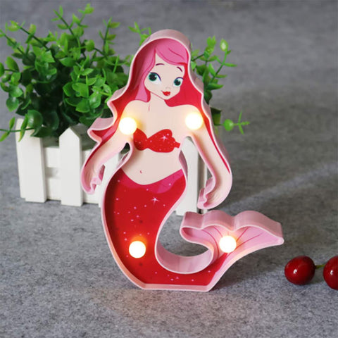 Marquee Mermaid LED Night Lamp - The Write Stuff