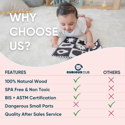 Curious Cub Latches & Locks Montessori Wooden Toy for Toddlers (21 Months+) - The Write Stuff