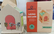 Curious Cub Latches & Locks Montessori Wooden Toy for Toddlers (21 Months+) - The Write Stuff