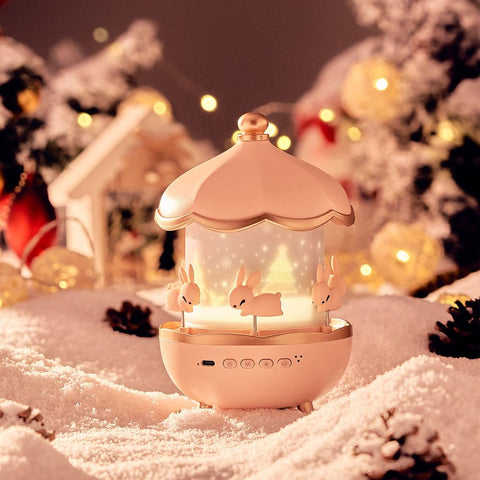 Bunny Carousel Night Light Projector - The Write Stuff