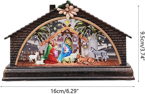 Christmas Decorative Hut Showpiece With LED Light