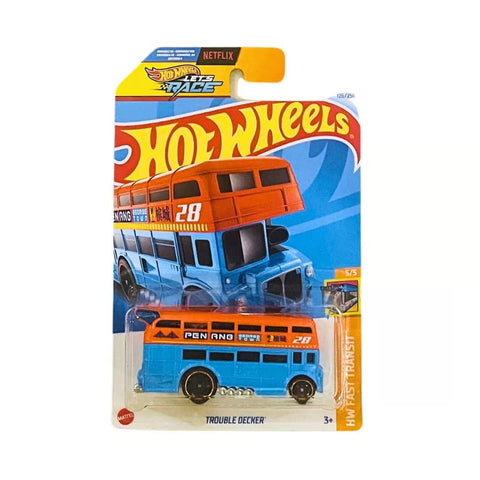 Hot Wheels Trouble Decker | HW Fast Transit (Orange) | - The Write Stuff