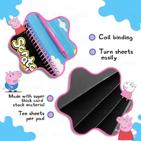 Scratch Pad For Kids - Paw Patrol and Peppa Pig - The Write Stuff