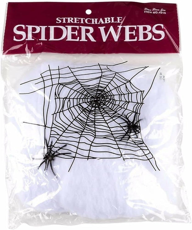 Halloween Home Decor Stretchable Spider Web - The Write Stuff