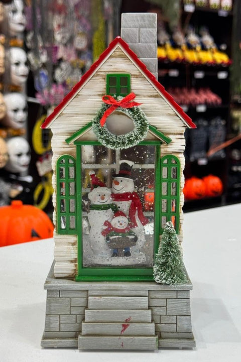 Christmas Holiday LED Glitter Lantern – Snowman & Santa - The Write Stuff