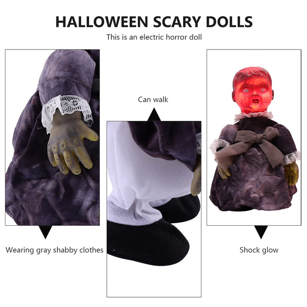 Halloween Haunted Walking Doll with Sound - The Write Stuff