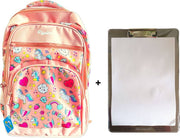 Unicorn School backpack with Transparent Exam Pad Combo Waterproof Backpack - 18 Inches - The Write Stuff