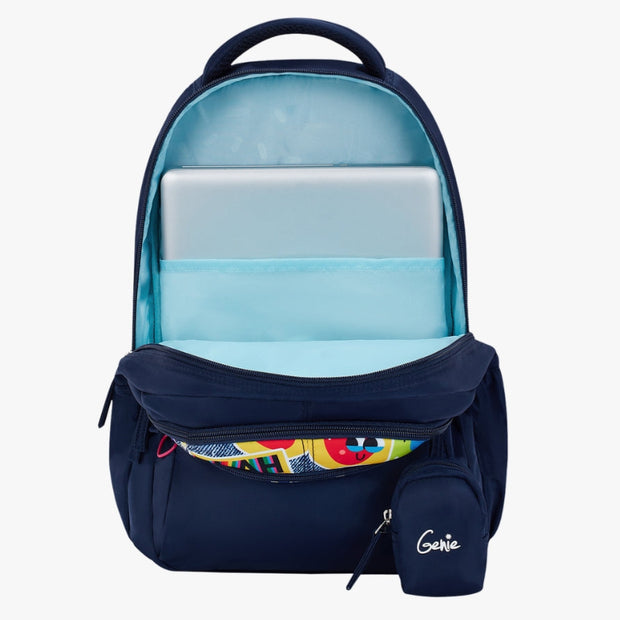 Genie Blahblah Navy Blue Juniors Backpack