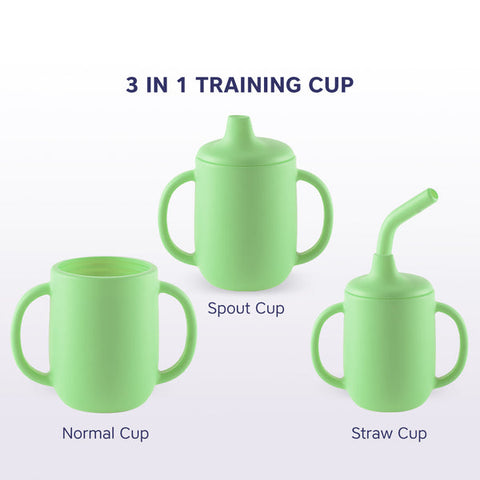 Hopop - 3 in 1 Sipper Cup with Spout & Straw -210 ml