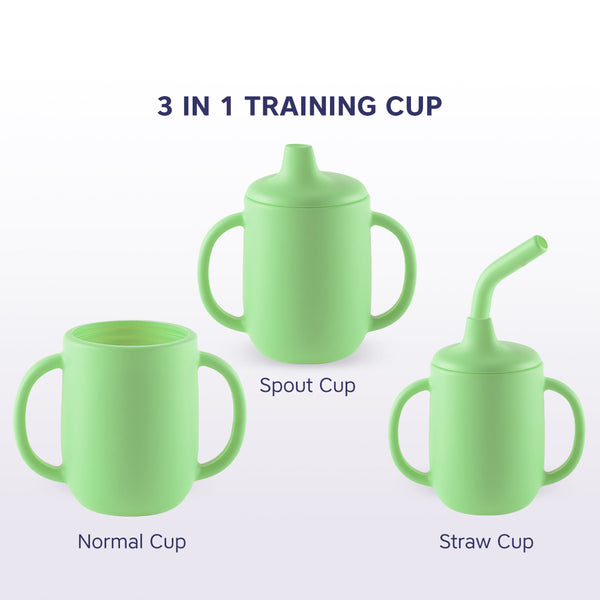 Hopop - 3 in 1 Sipper Cup with Spout & Straw -210 ml