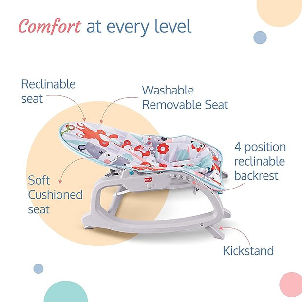 LuvLap Animal Kingdom 3-in-1 Baby Rocker - The Write Stuff