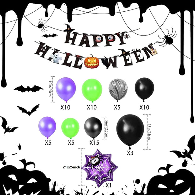 Halloween Spider Theme Home Decor Balloons - The Write Stuff