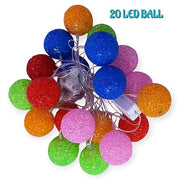 Xmas Silicone Crystal Ball LED String Light