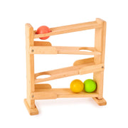 Curious Cub Montessori Ball Tracker | Wooden Rolling Ramp Toy for Babies (11 Months+)