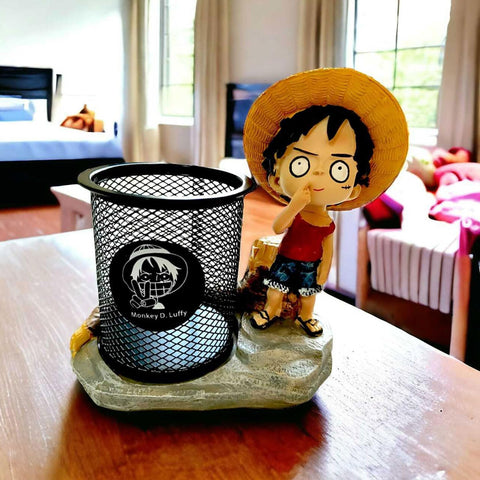 One Piece Luffy Anime Action Figure Pen Stand