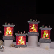 Christmas  mini Santa Fireplace With LED Light