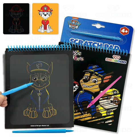 Scratch Pad For Kids - Paw Patrol and Peppa Pig - The Write Stuff