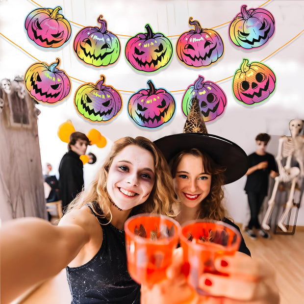 Pumpkin Hanging Banner Decoration | Happy Halloween Party Banner