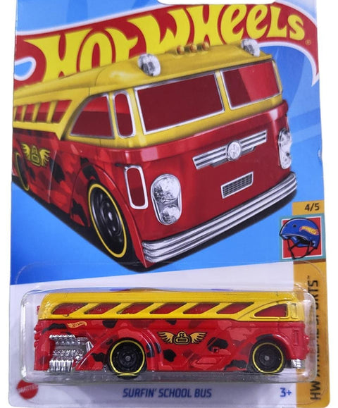 Hot Wheels LAZY BEEZ Surfin’ School Bus – HW Xtreme Sports, Die-Cast Car, Ages 3+ - The Write Stuff