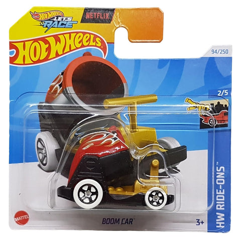 Hot Wheels Boom Car | HW Ride-Ons 2/5 | Netflix Let’s Race | HTD95 Short Card | Mattel 2024 | 1:64 Die-Cast Car
