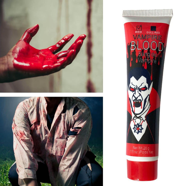 Halloween Vampire Blood – Fake Blood Tube for Halloween Makeup, Scary Cosplay & Theatrical Use - The Write Stuff