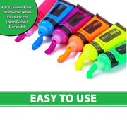 Halloween PaintGlow UV Neon Body Paint – Glow in the Dark Face & Body Paint Tubes for Party - The Write Stuff