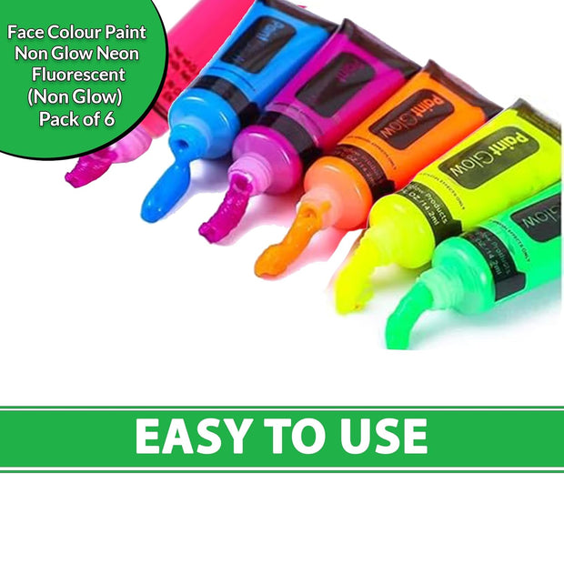 Halloween PaintGlow UV Neon Body Paint – Glow in the Dark Face & Body Paint Tubes for Party - The Write Stuff