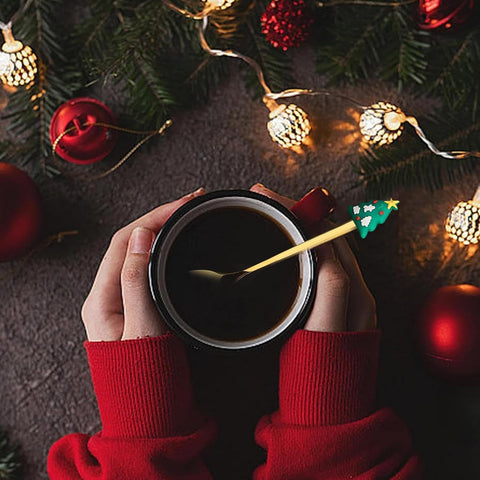 Christmas Golden Spoon & Fork - Set of 2