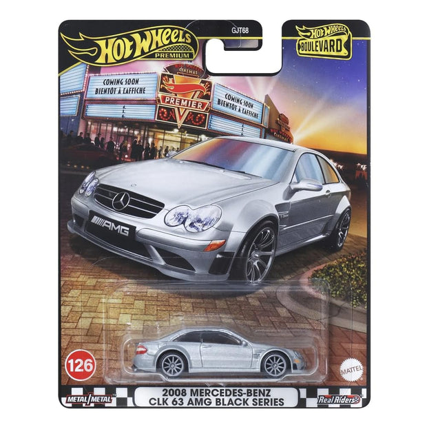 Hot Wheels Premium Boulevard Mercedes Benz CLK 63 AMG Black Series – 1:64 Die-Cast Model Car (Collector Edition) - The Write Stuff