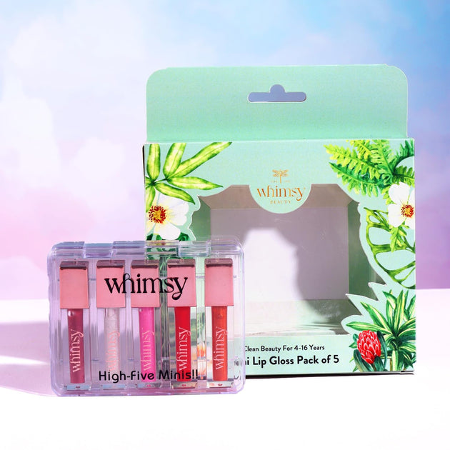 Whimsy Clean Whimsy Beauty High-Five Minis Lip Gloss Pack of 5 | Kids & Teens Clean ...