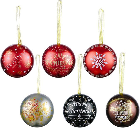 Christmas Ball Gift Tin Box