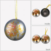 Christmas Ball Gift Tin Box