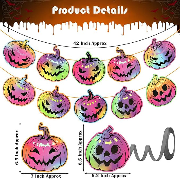 Pumpkin Hanging Banner Decoration | Happy Halloween Party Banner