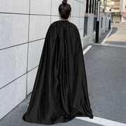 Halloween Cap Big 120 CM – Full Black Costume Cape for Kids & Adults