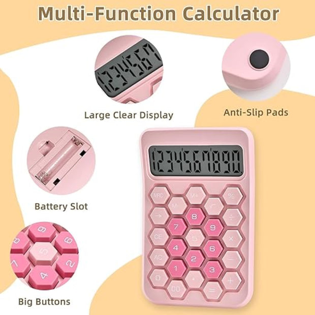 Korean Style Calculator With Hexagon Button