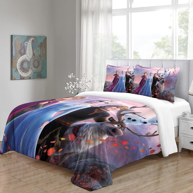 Printed Bed Sheet With Pillow Case