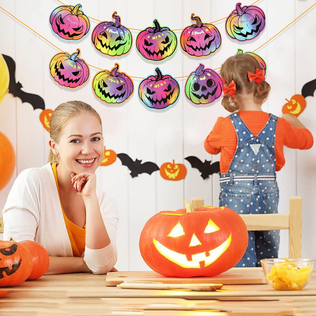 Pumpkin Hanging Banner Decoration | Happy Halloween Party Banner