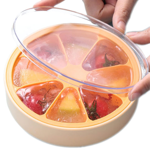 Orange Shape Silicon Ice Cube Tray