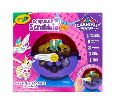 Crayola Scribble Scrubbie Pets Spin & Wash Carnival Playset
