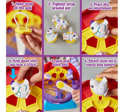 Crayola Scribble Scrubbie Pets Spin & Wash Carnival Playset