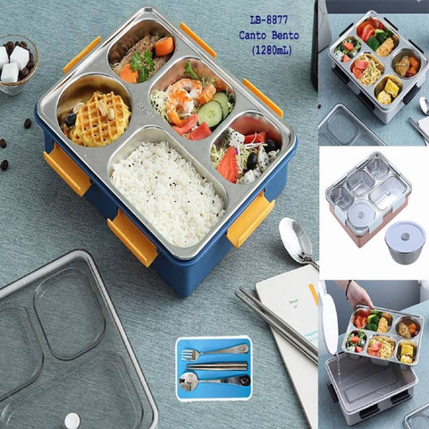 Stainless Steel Bento lunch Box - 5 Containers | The Write Stuff