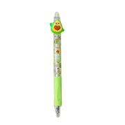 Smooth Fruit Spinning Erasable Pen - Pack Of 6