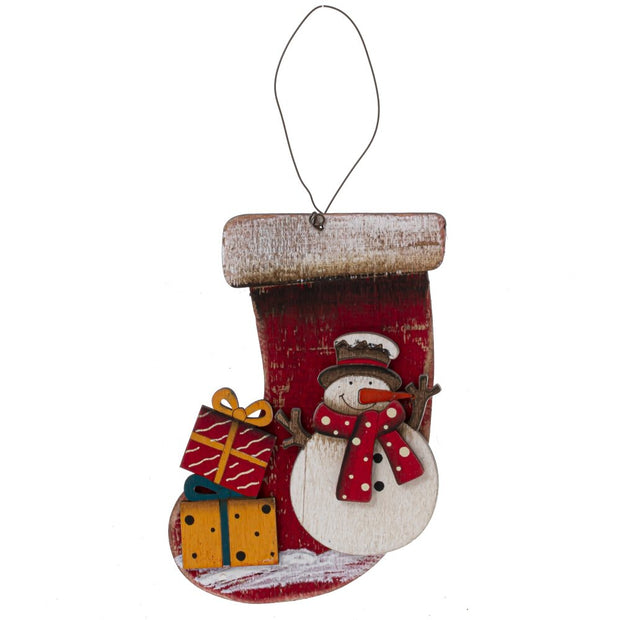 Santa & Snowman Xmas Decoration Socks - The Write Stuff