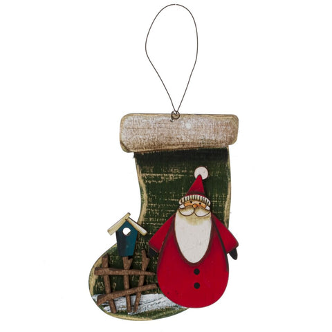 Santa & Snowman Xmas Decoration Socks - The Write Stuff