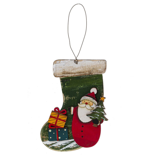 Santa & Snowman Xmas Decoration Socks - The Write Stuff