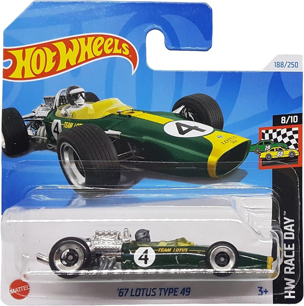 Hot Wheels ’67 Lotus Type 49 – HW Race Day 8/10 | Buy 1:64 Scale Collectible Die-Cast Car Online