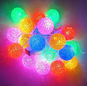 Xmas Silicone Crystal Ball LED String Light