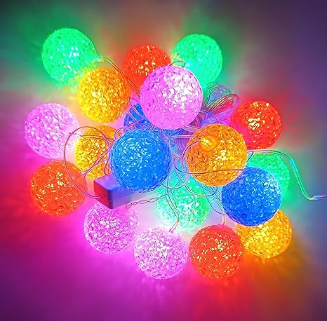 Xmas Silicone Crystal Ball LED String Light