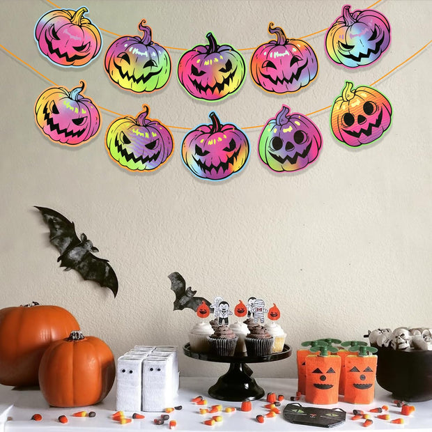 Pumpkin Hanging Banner Decoration | Happy Halloween Party Banner