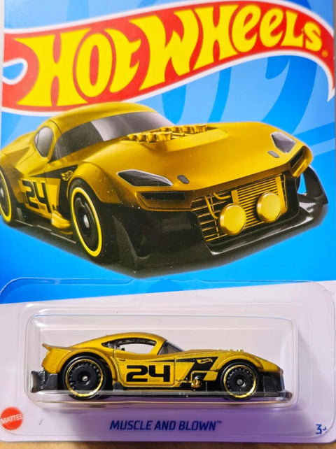 Hot Wheels 1:64 Muscle And Blown HTF97 – Gold Edition | Ages 3+ - The Write Stuff